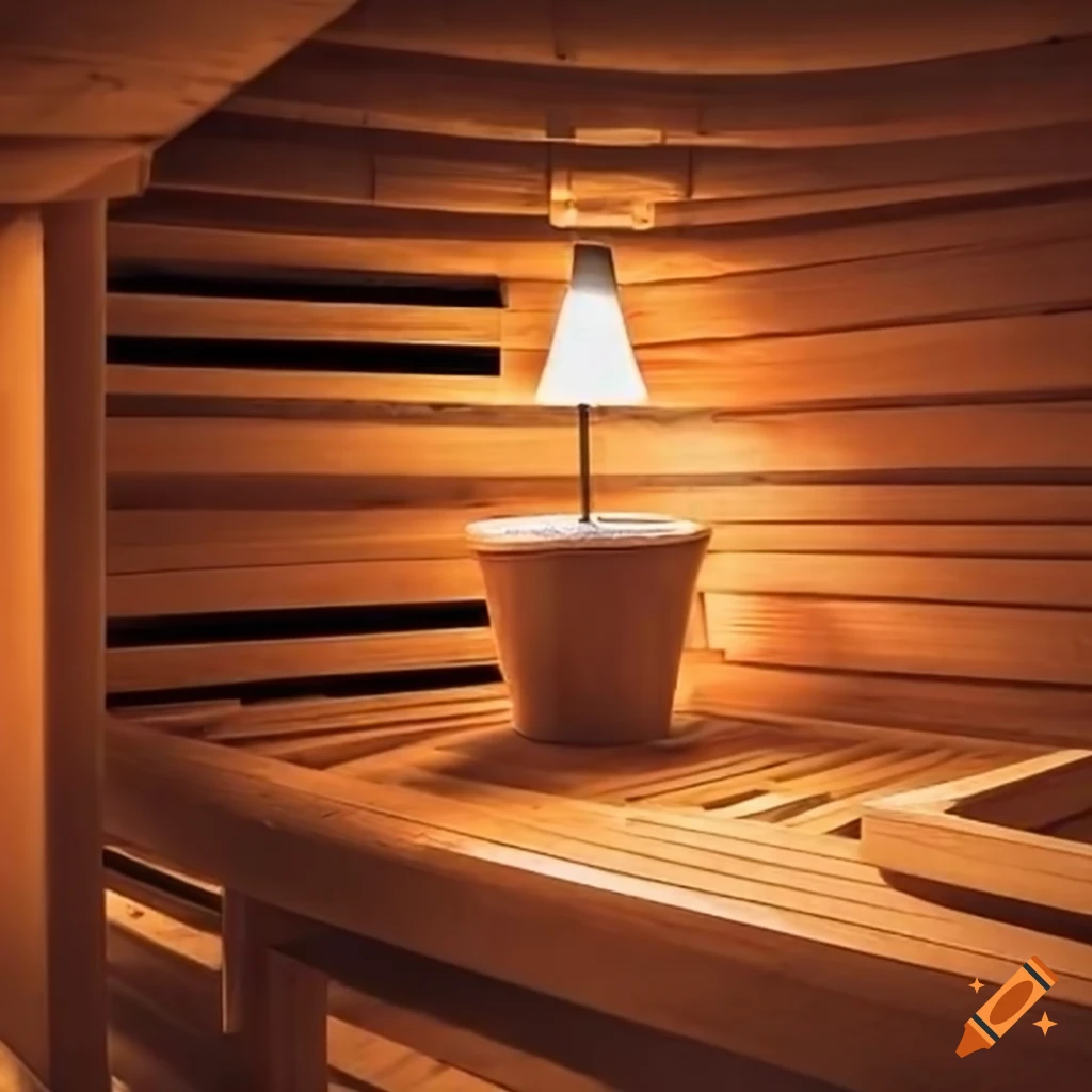 image of a cozy sauna with soft lighting