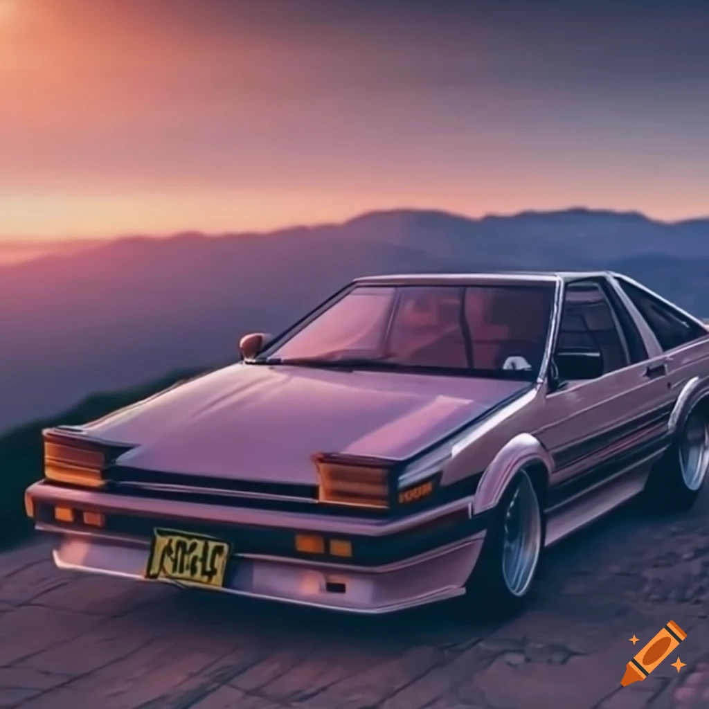 Ae86 from anime initial d with smz s-3d tuning