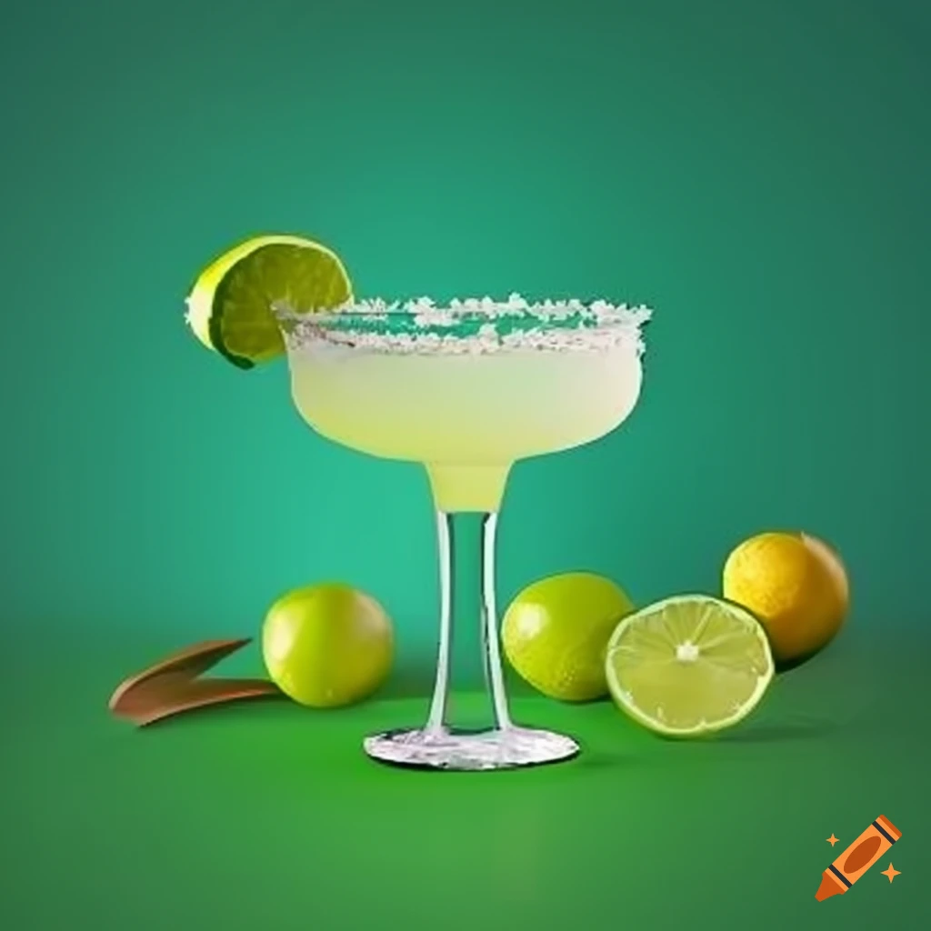 Logo design for margarita bros with a margarita glass and the word