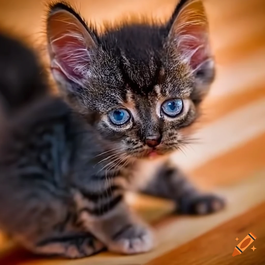 Cute tiny kitten on Craiyon