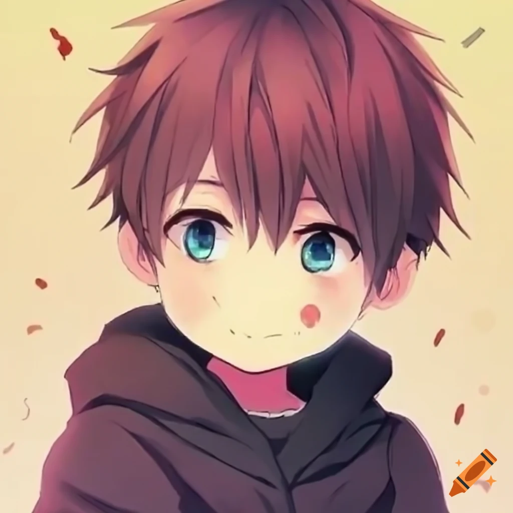 Detailed illustration of a laughing anime kid on Craiyon