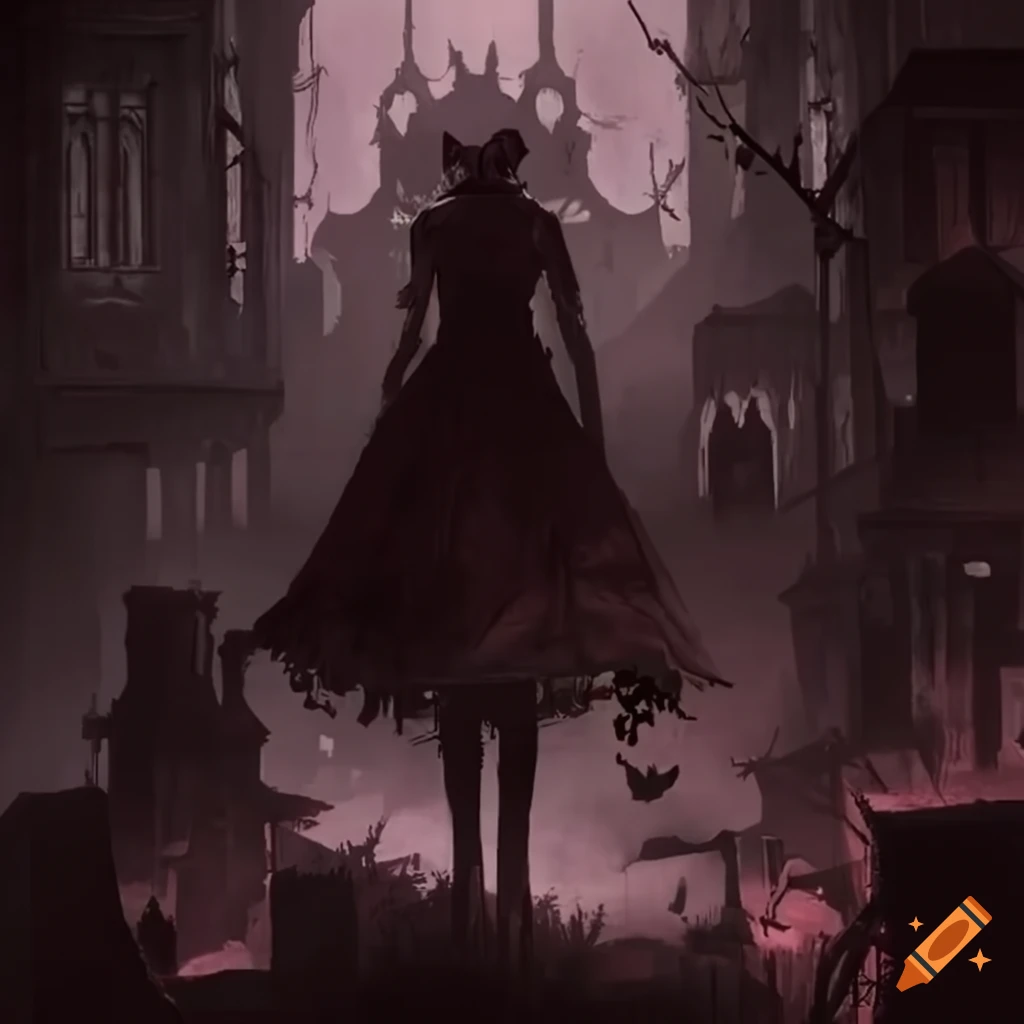 haunting walls in a gothic-inspired video game