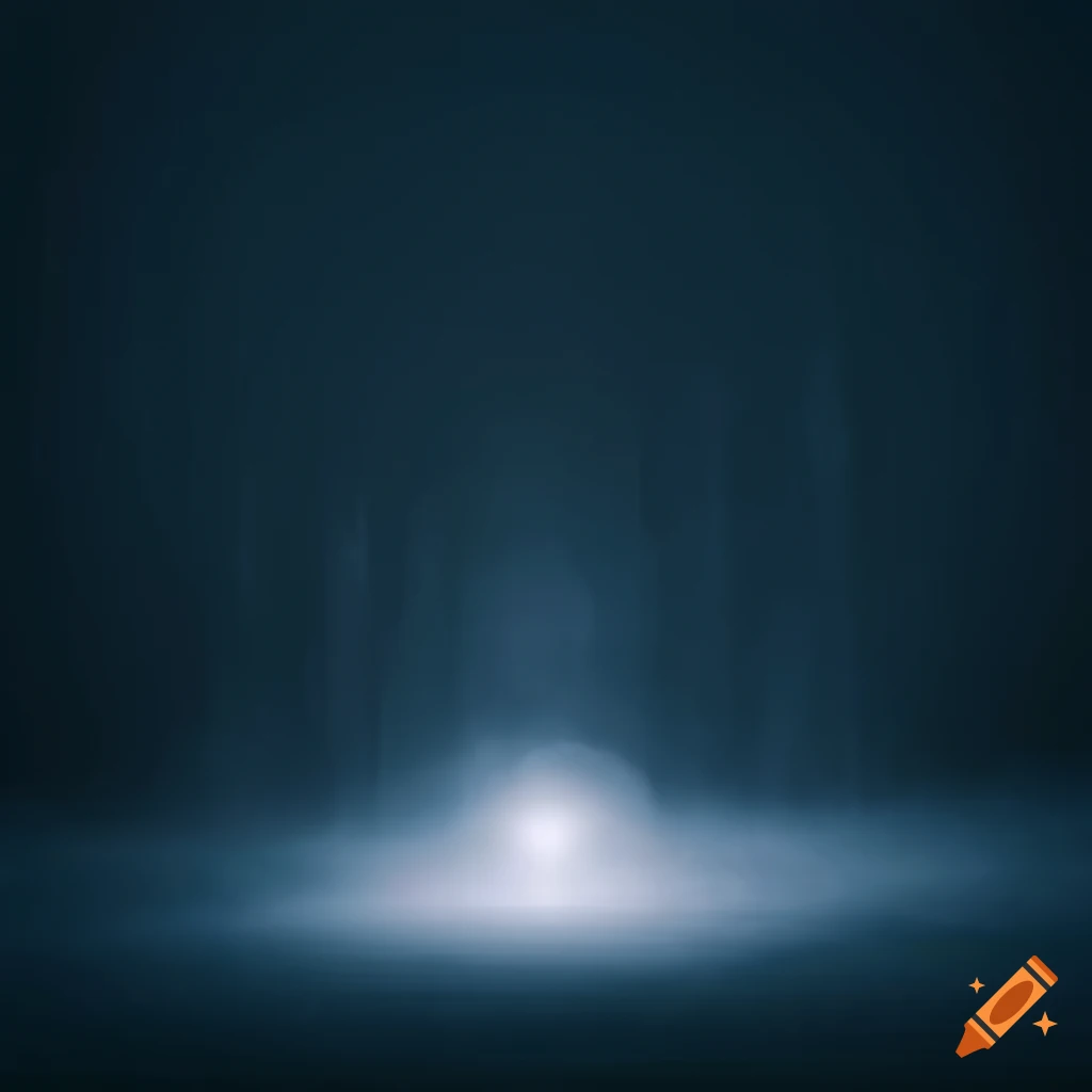 hazy white orbs in motion with a misty background