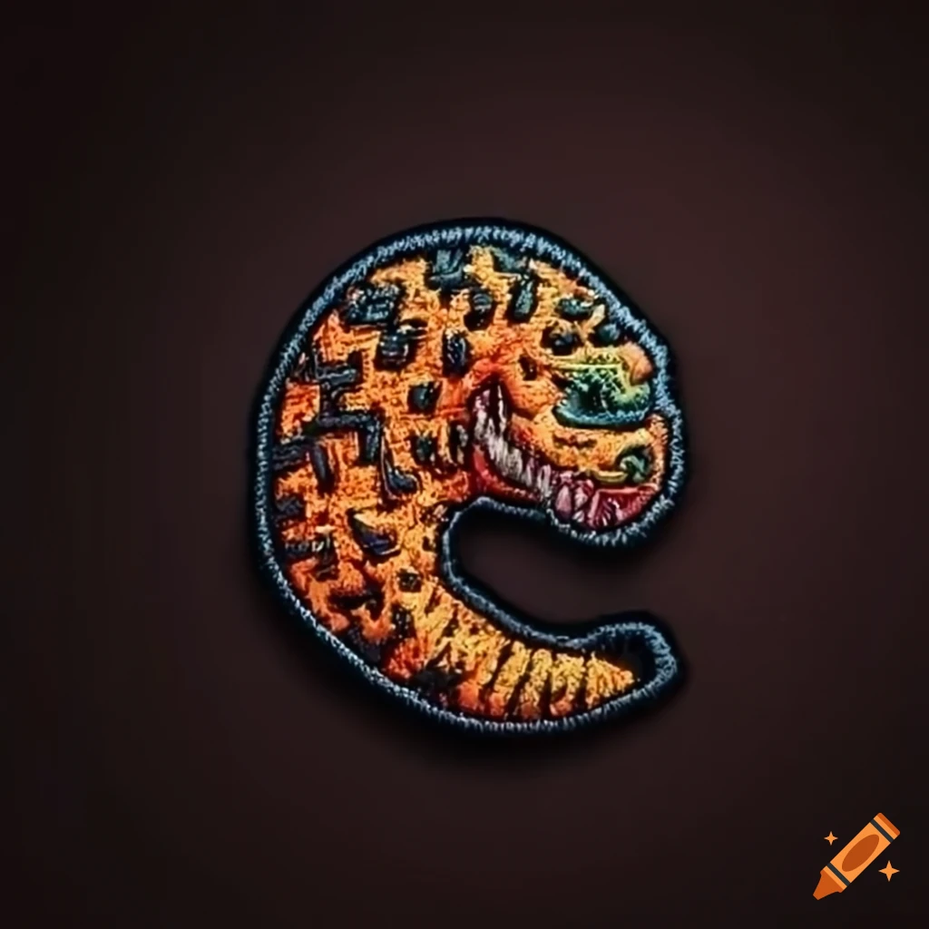 cool biker Gila Monster patch logo