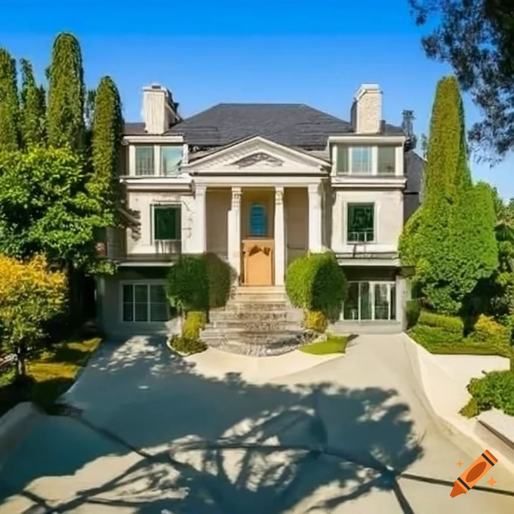California home with beautiful entryway and stunning view