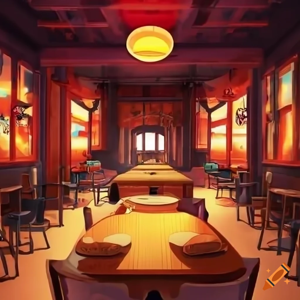 ArtStation - Anime Cafe Background-demhanvico.com.vn