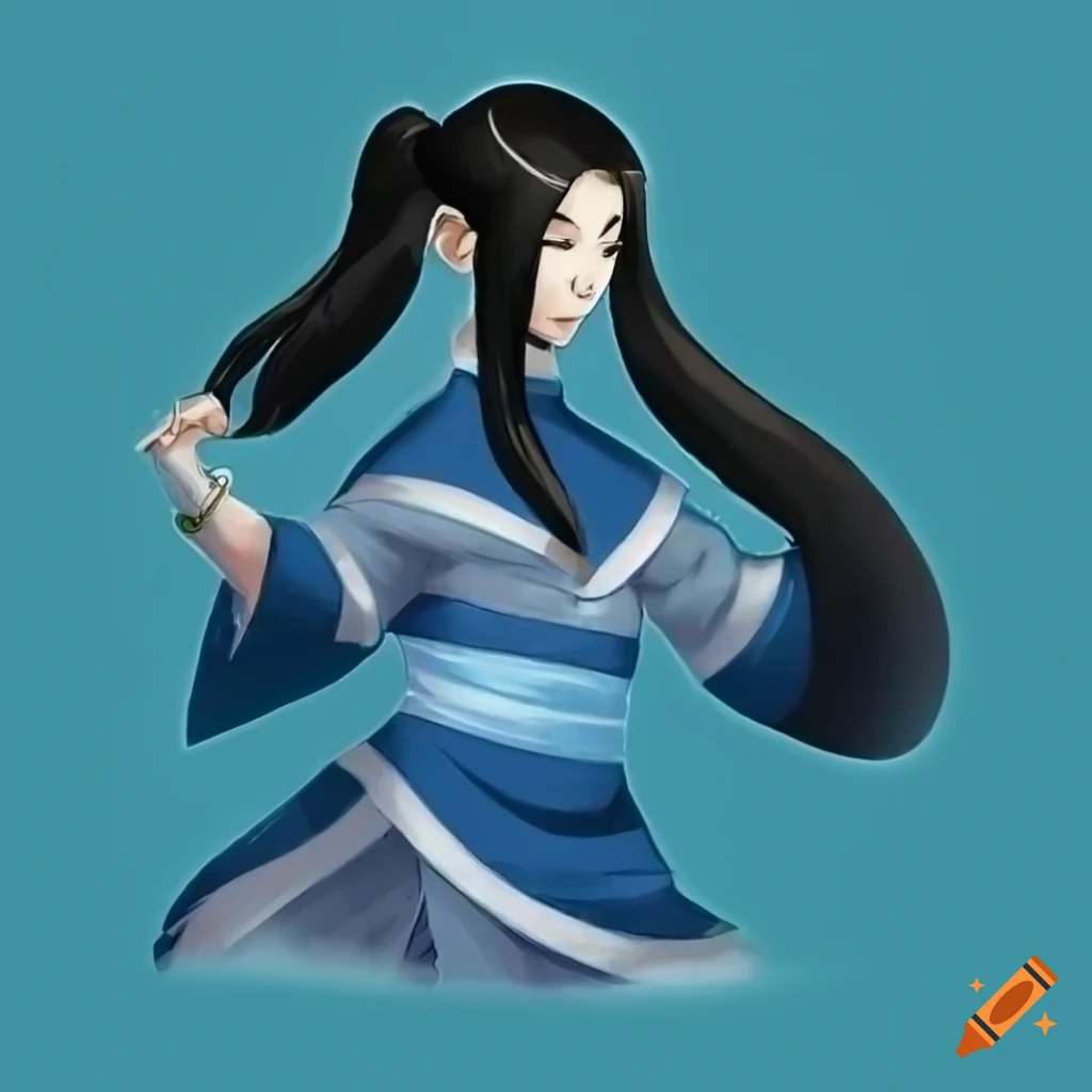 Mai in blue water tribe attire