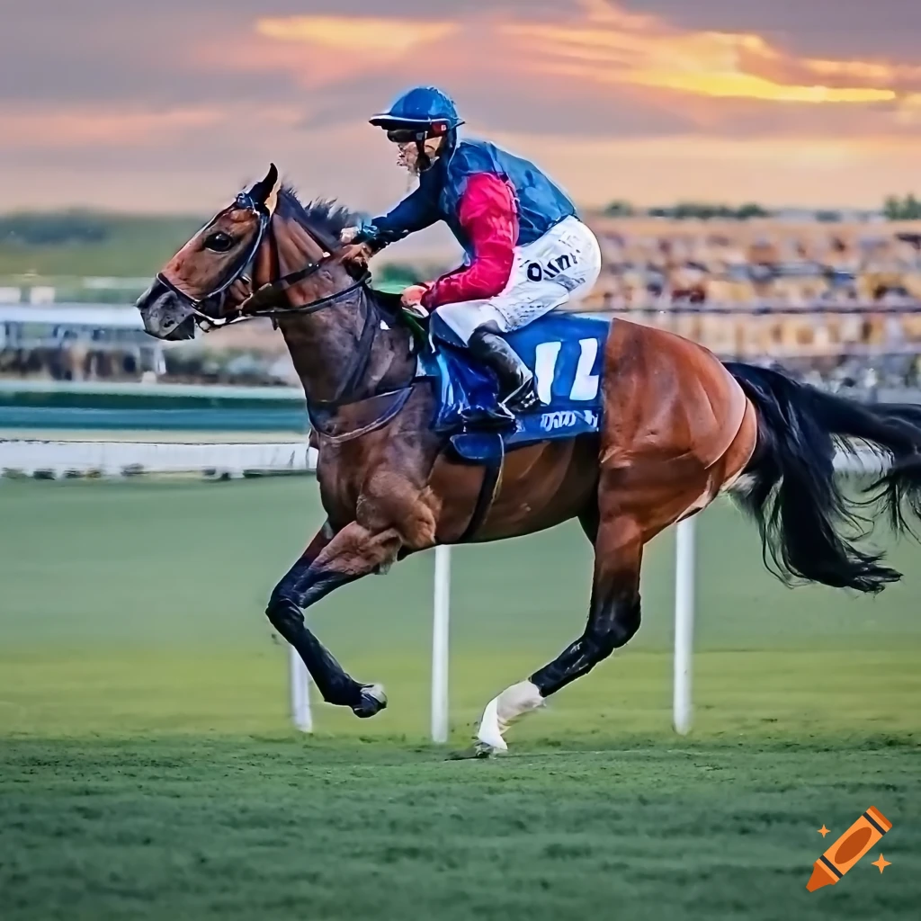High quality image of a horse race in paris longchamp on Craiyon