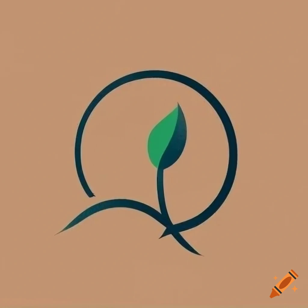 Minimalist logo with plant symbols for woodworking on craiyon