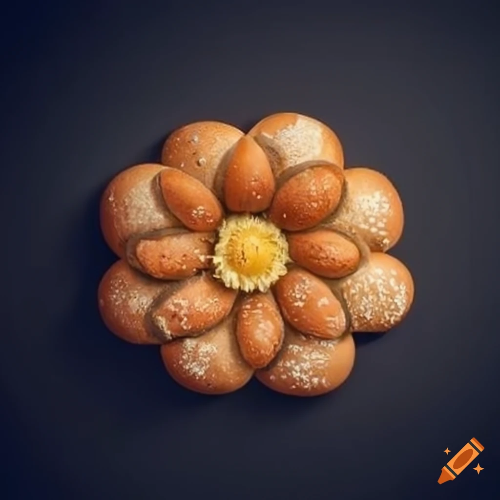 Bread flower logo design