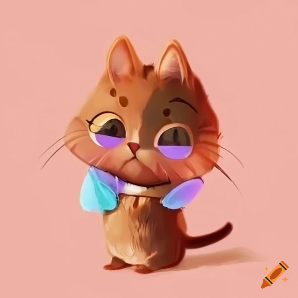 artistic depiction of a cat