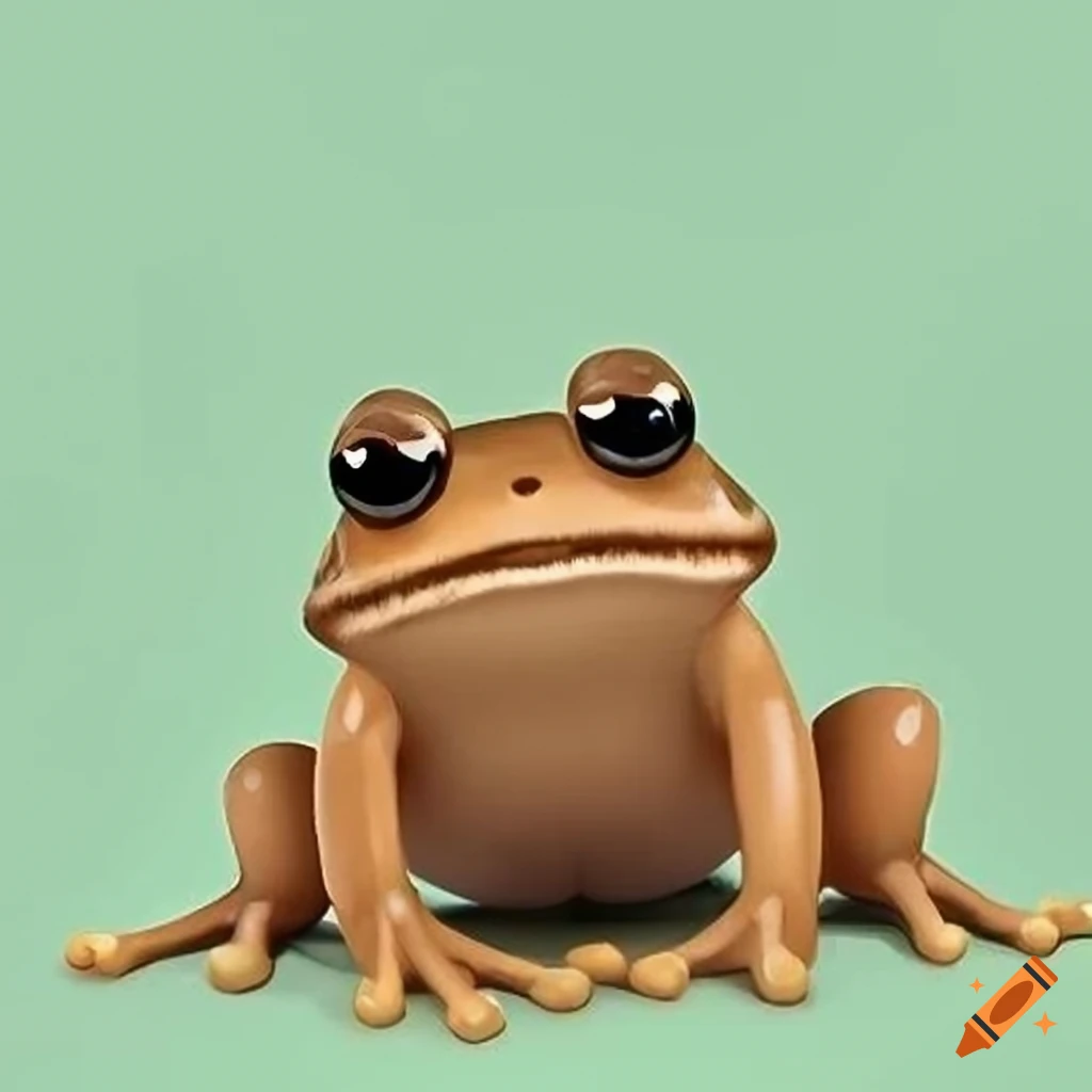 Cartoon frog character for children's storybook on Craiyon
