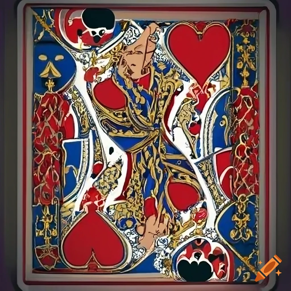 King Of Hearts Card On Craiyon