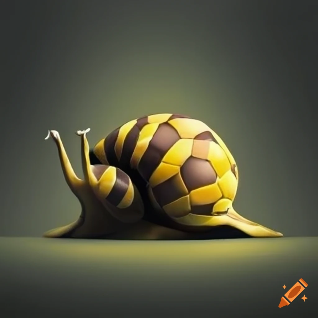 Yellow and black soccer jersey with snail logo on Craiyon