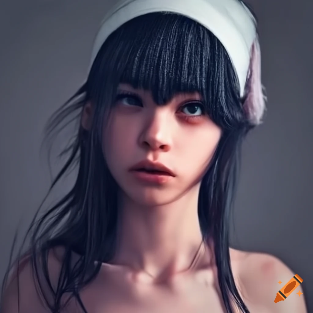 portrait of a girl with unique style
