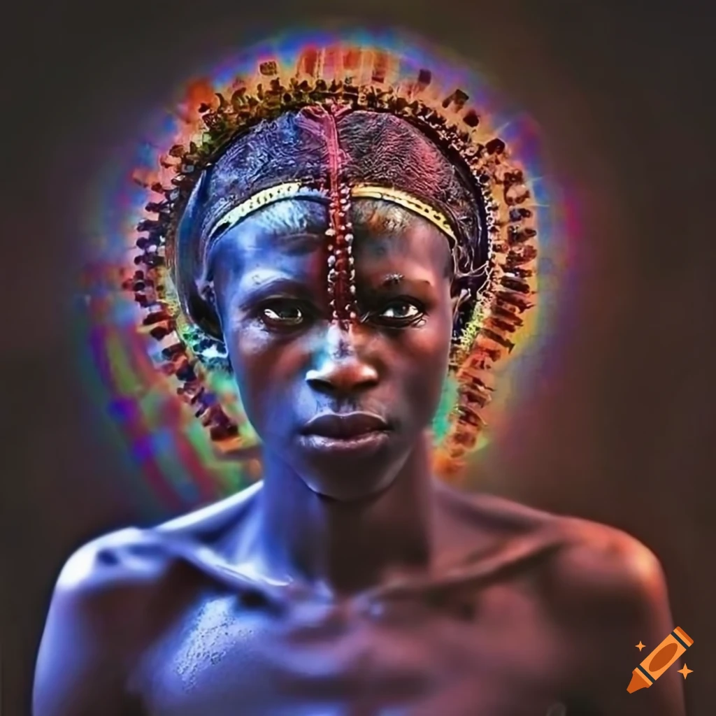 photo-of-a-well-fed-nuba-tribesman-painting-a-vivid-star-gate-on-craiyon
