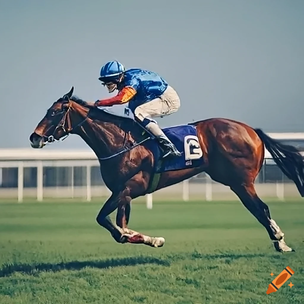 High definition image of a thrilling horse race