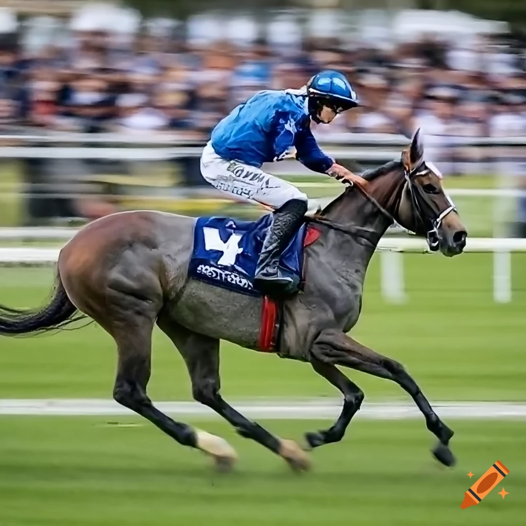 high-quality image of a horse race