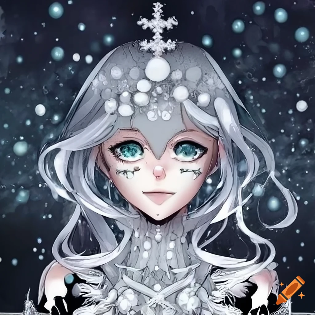 A Simple Children Inspired Anime Winter Wallpaper, Falling Snowflakes, Ai  Generated Image Stock Illustration - Illustration of winter, november:  301479102