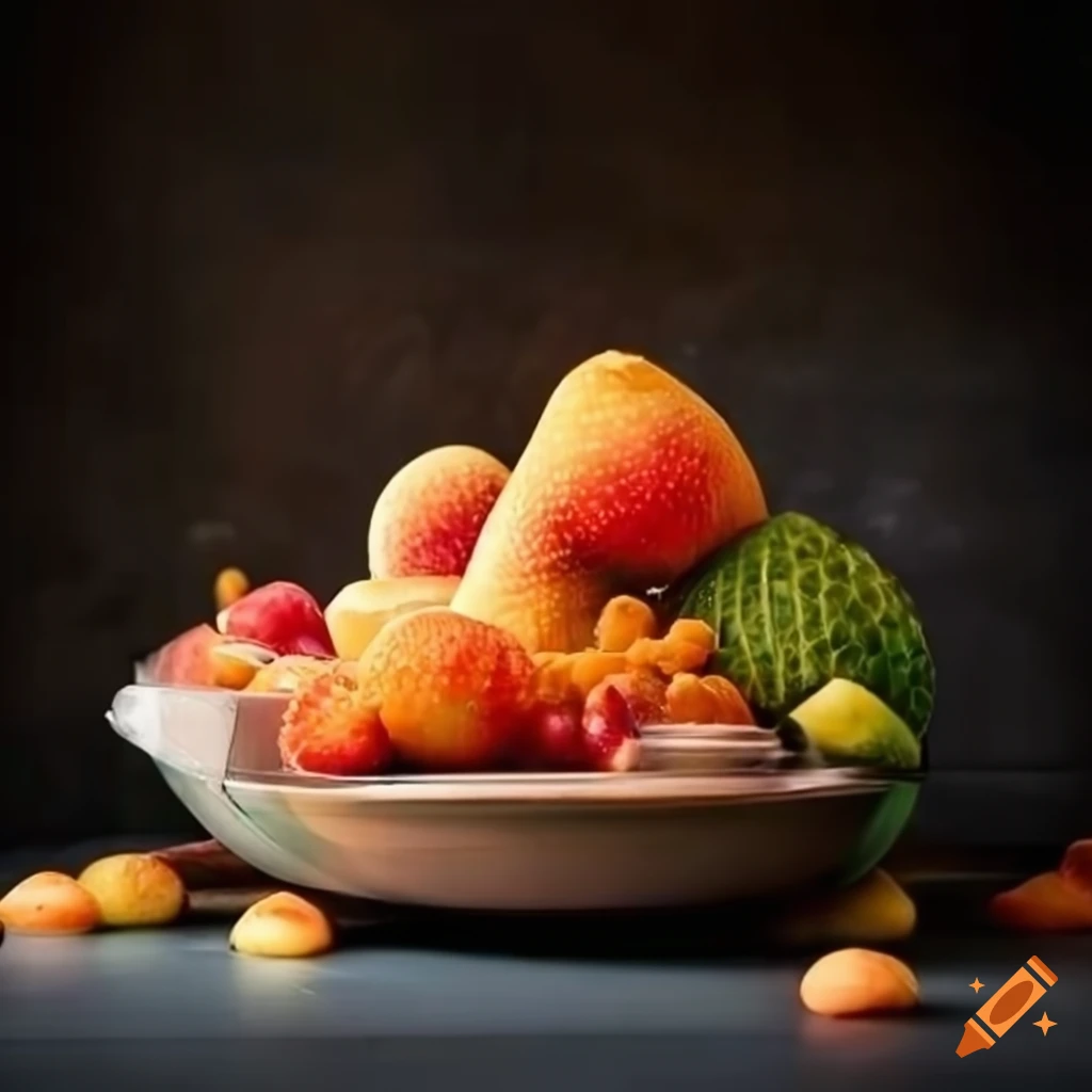 modern kitchen with Brazilian fruits