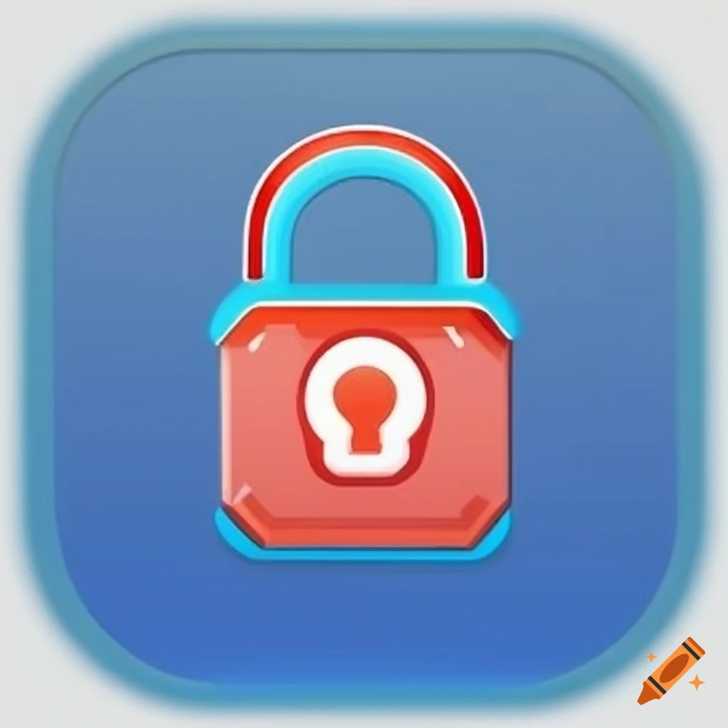 Icon for password management app on Craiyon