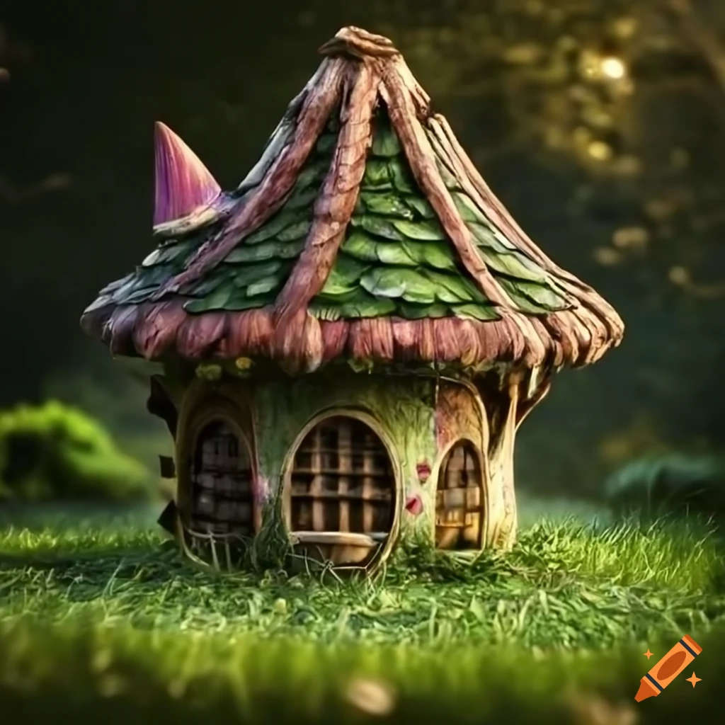 3d render of a fairy house on Craiyon
