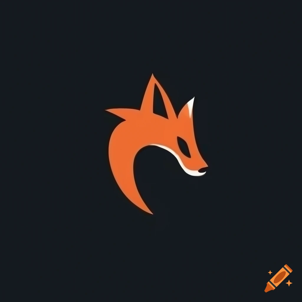 minimalist fox logo design