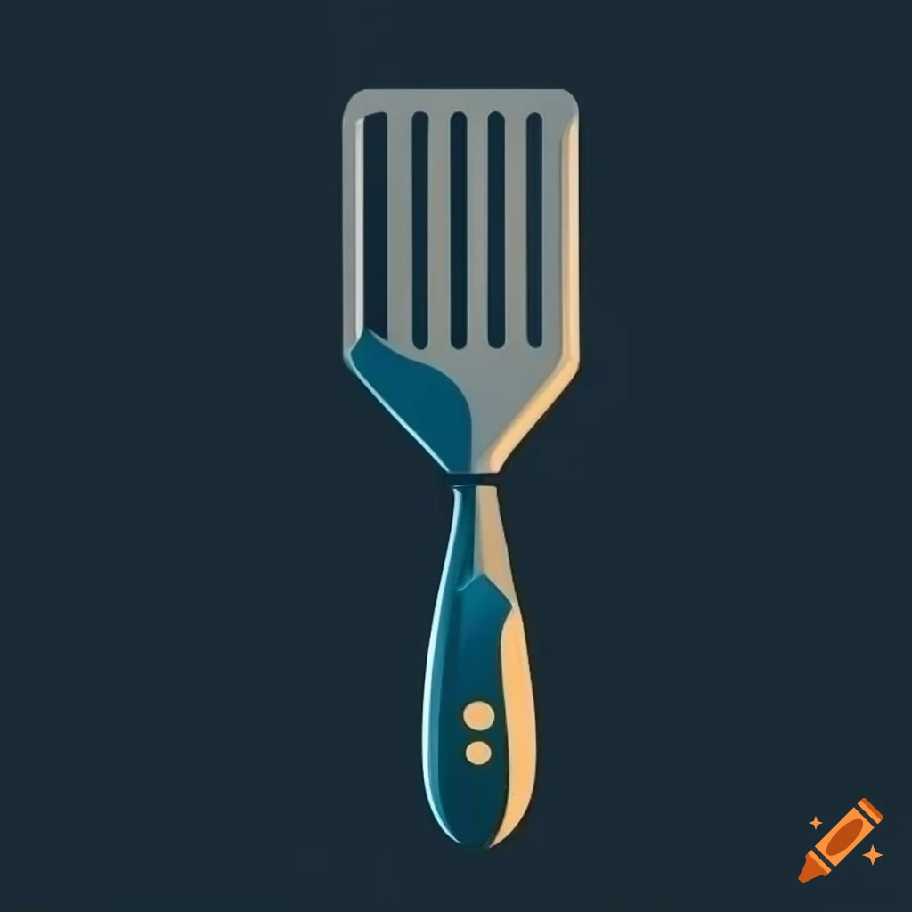 kitchen spatula shaped door lock logo