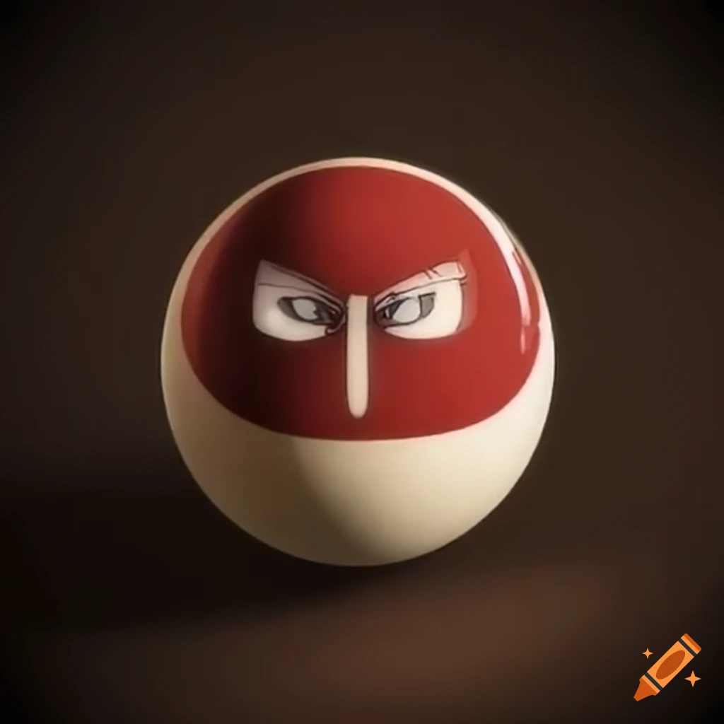 Titan-themed billiard ball
