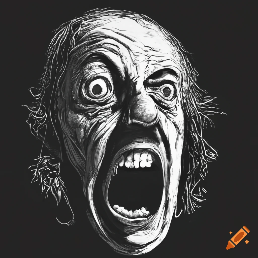 Image of screaming face