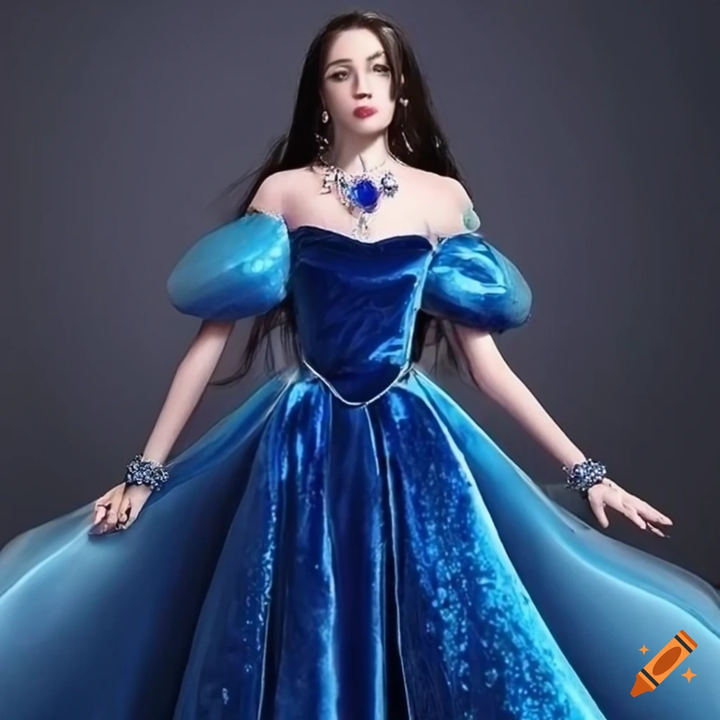 Princess dress | Princess ball gowns, Prom dresses ball gown, Blue ball  gowns