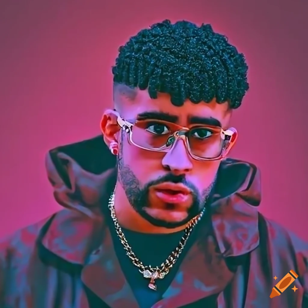 Portrait Of Bad Bunny On Craiyon