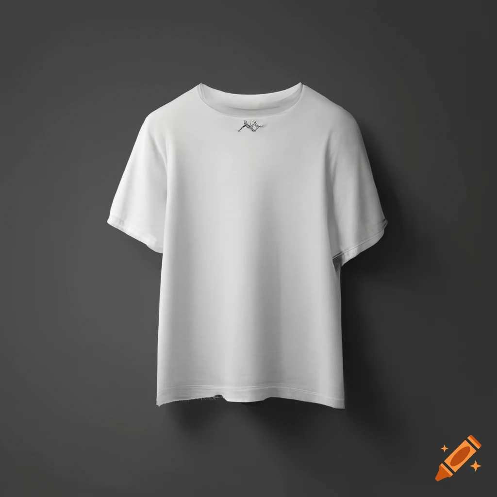 Simple white t-shirt on Craiyon