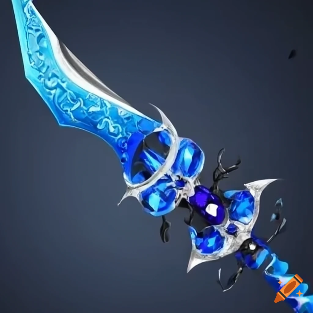 Sapphire weapons with blue electricity