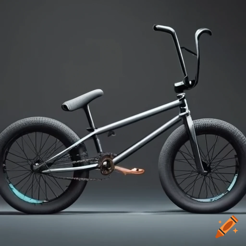 dark matte black BMX bike