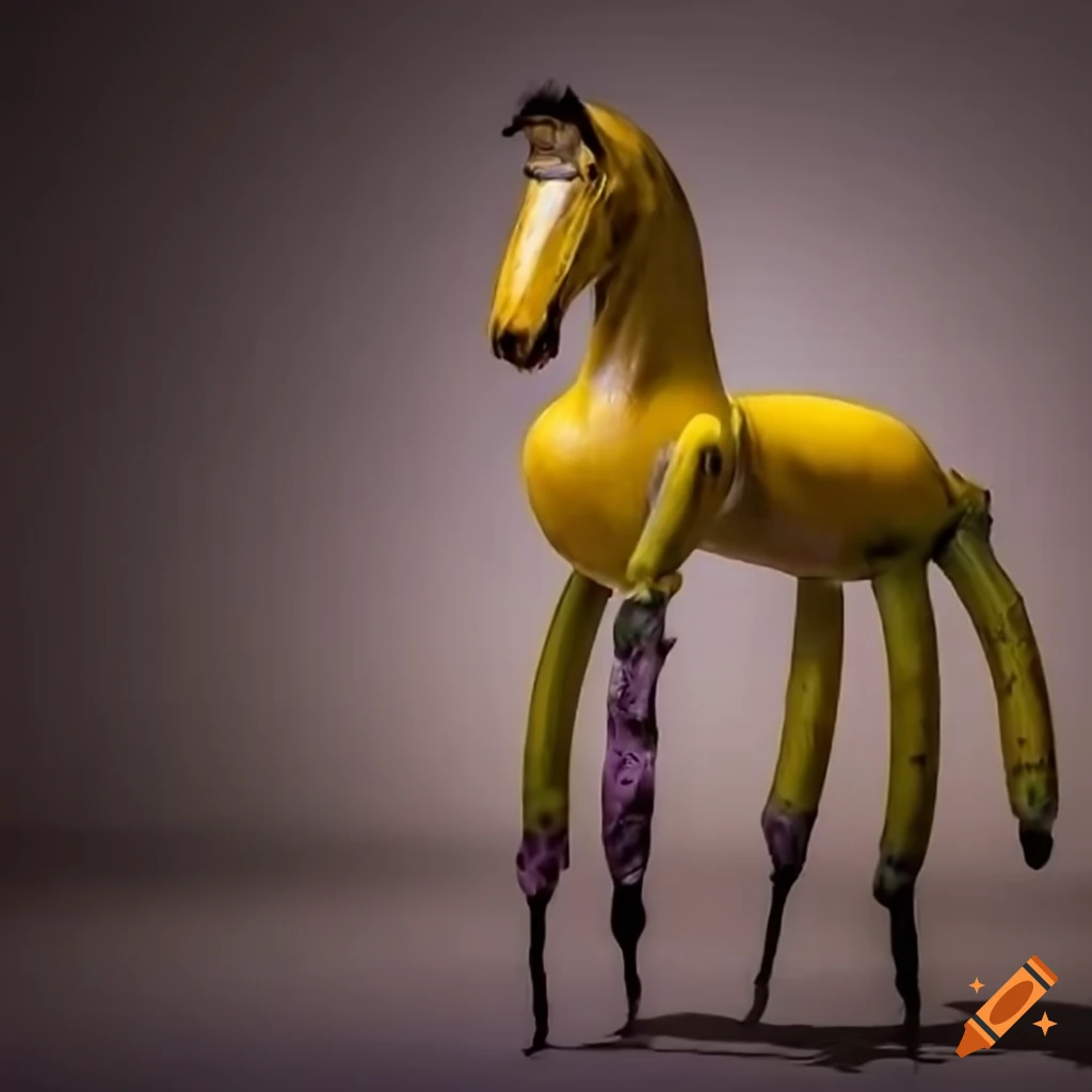 whimsical horse with unique body shape