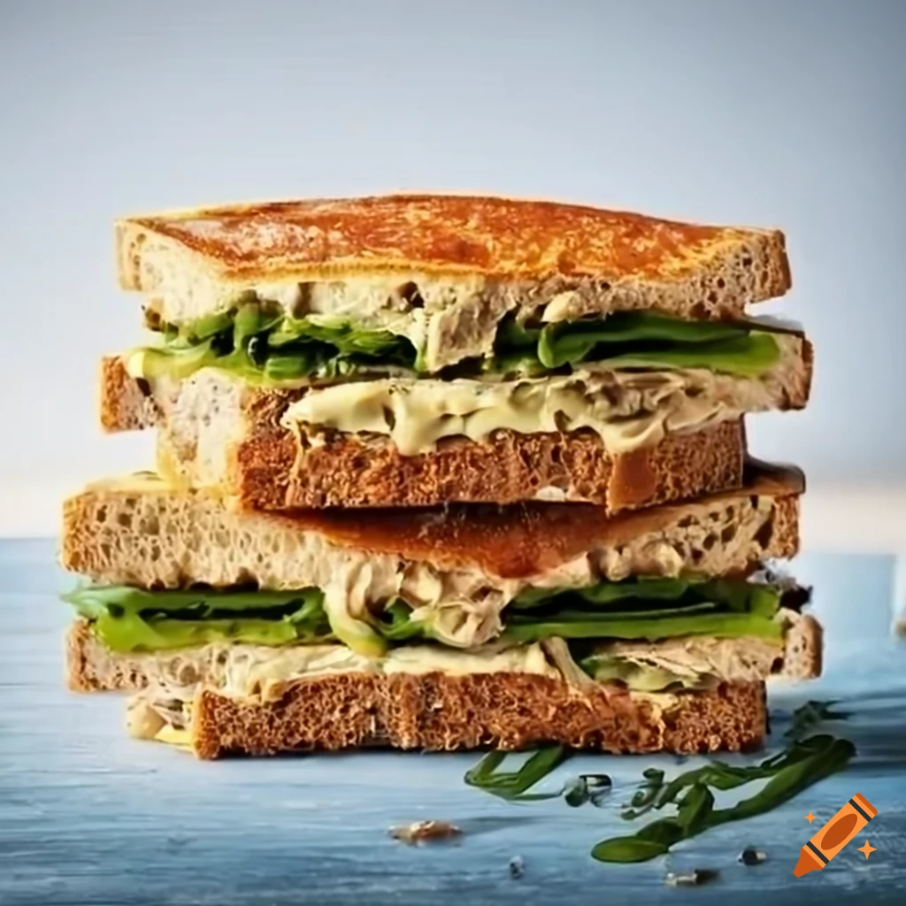 delicious hummus sandwich