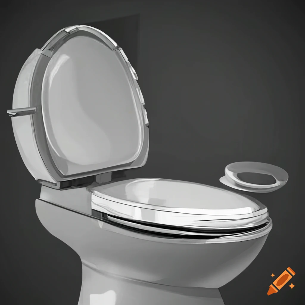 Illustration of a vacuum toilet system on Craiyon