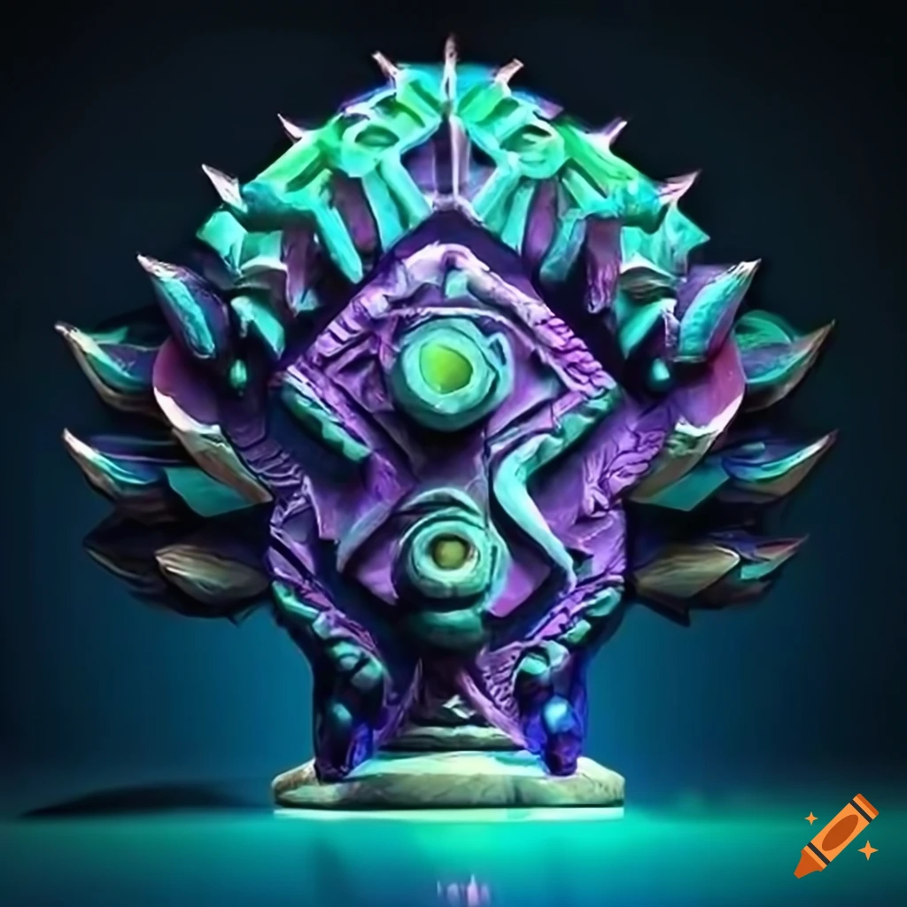 high-definition artwork of Gerudo sapphire carving