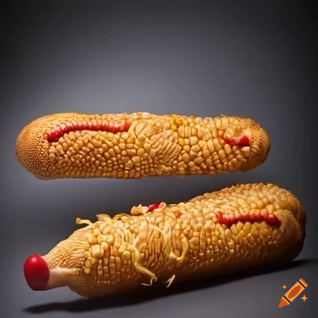 Corn dog on a stick on Craiyon