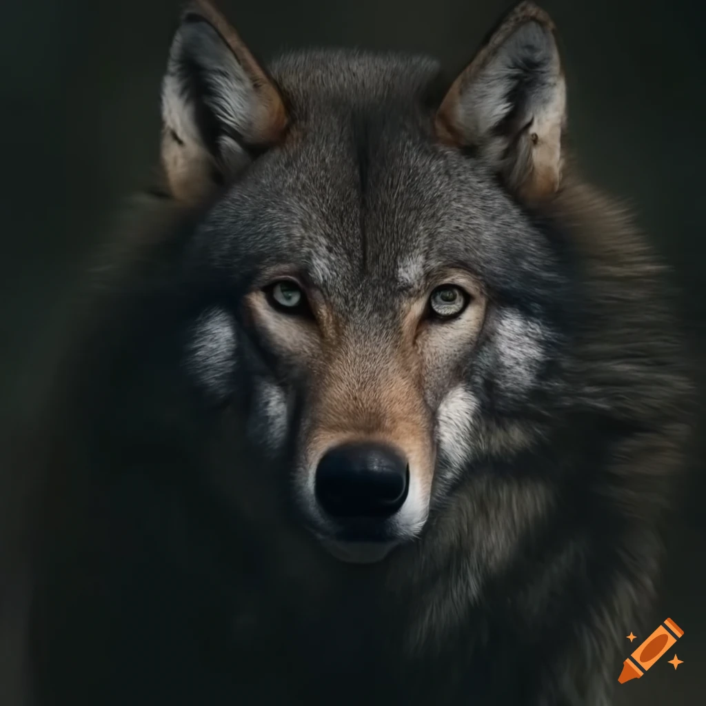 image of a futuristic wolf