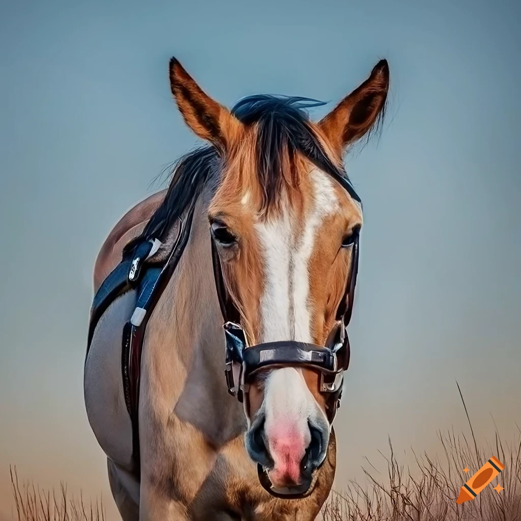 photorealistic composition of a cowgirl riding a horse