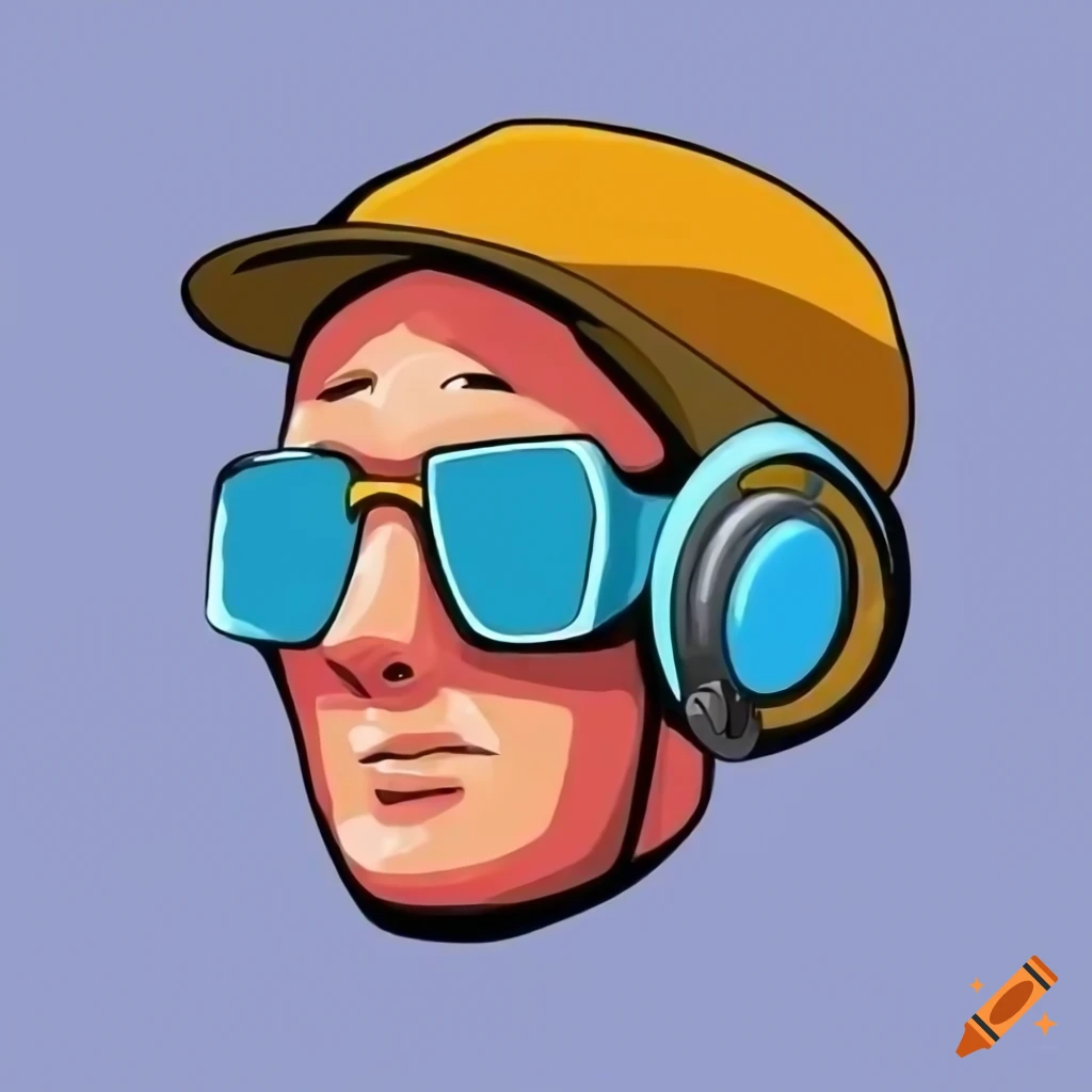 cartoon-style NFT artwork of a skater with cap, glasses, and headphones