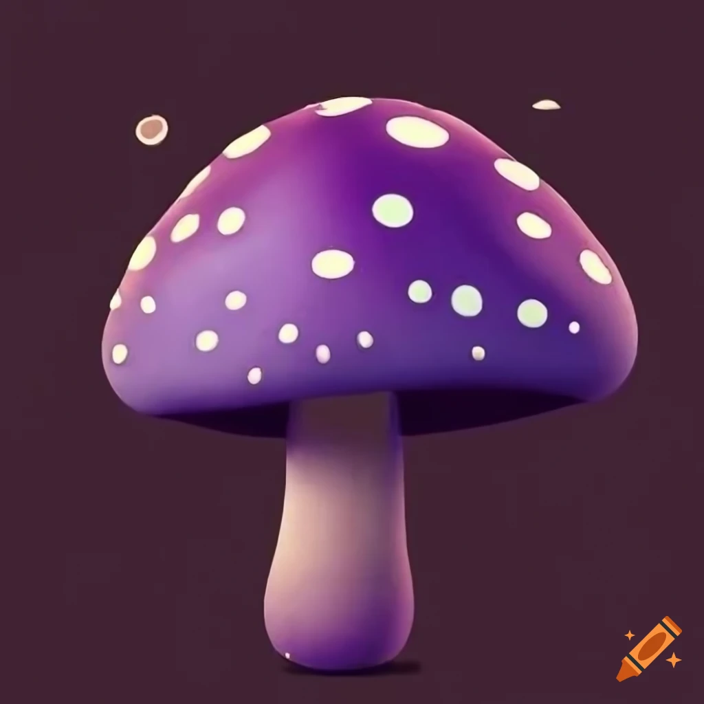 Purple mushroom