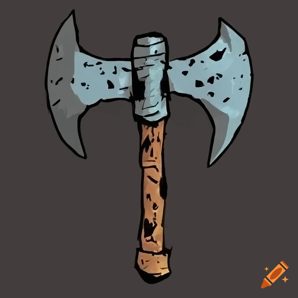 handaxe in darkest dungeon style