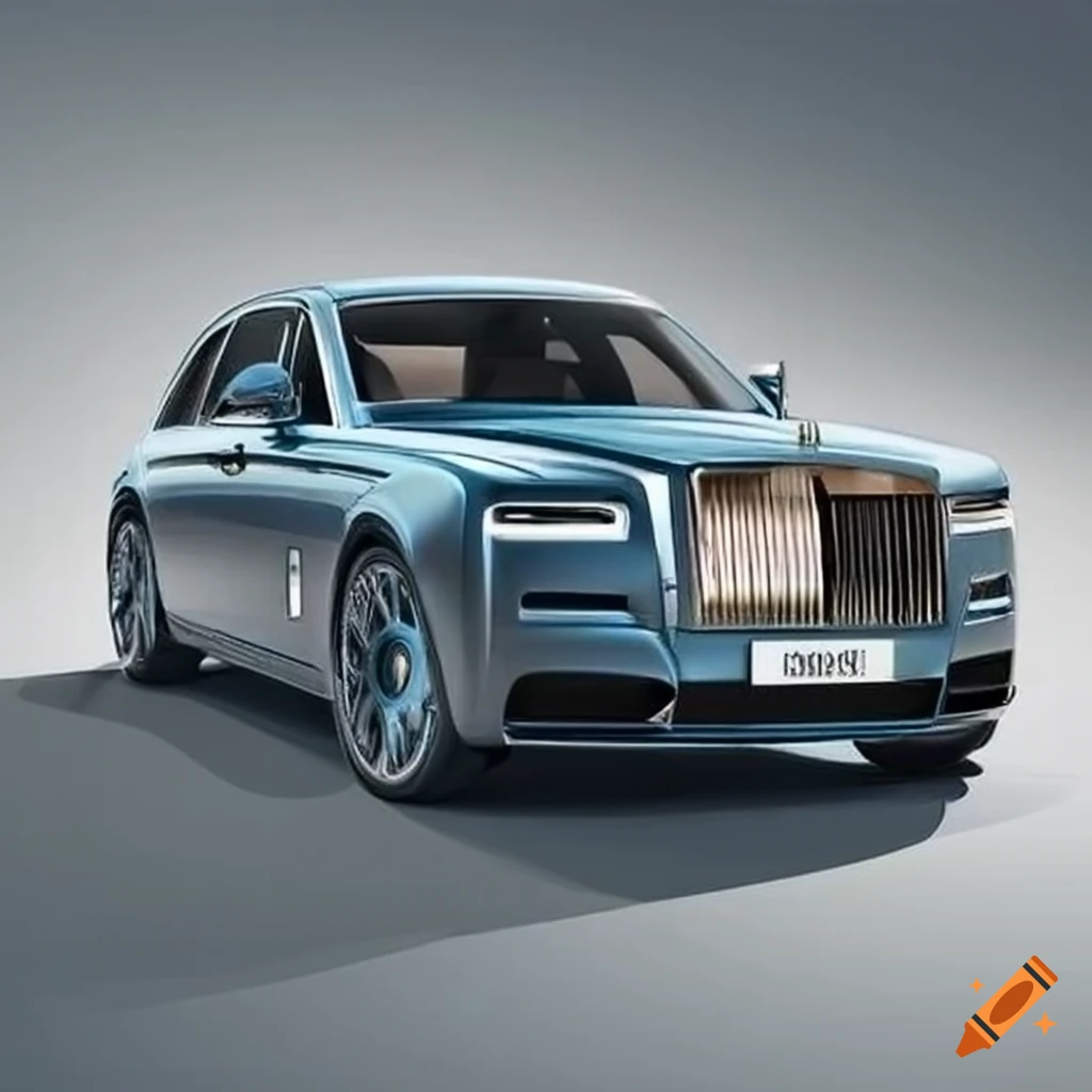 sleek Rolls Royce sedan with Ford-inspired design