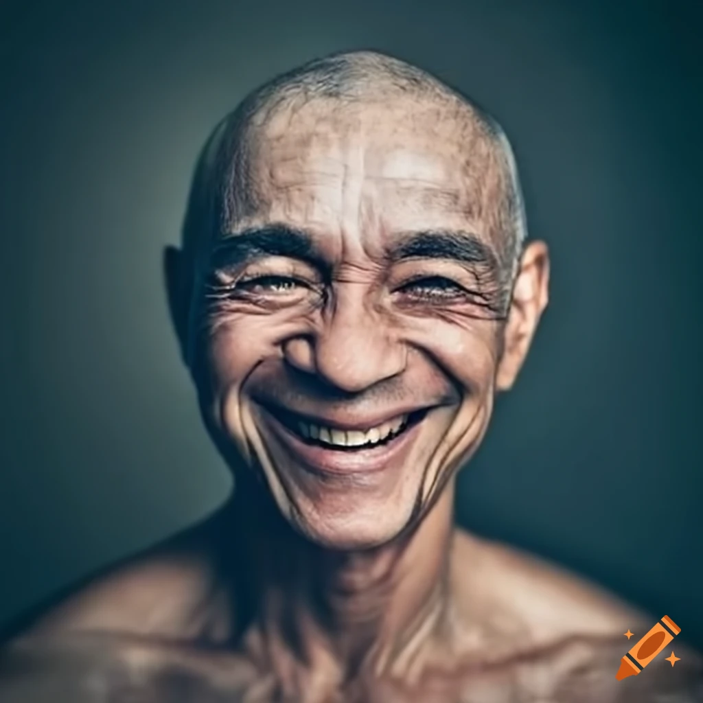 close-up portrait of a smiling man