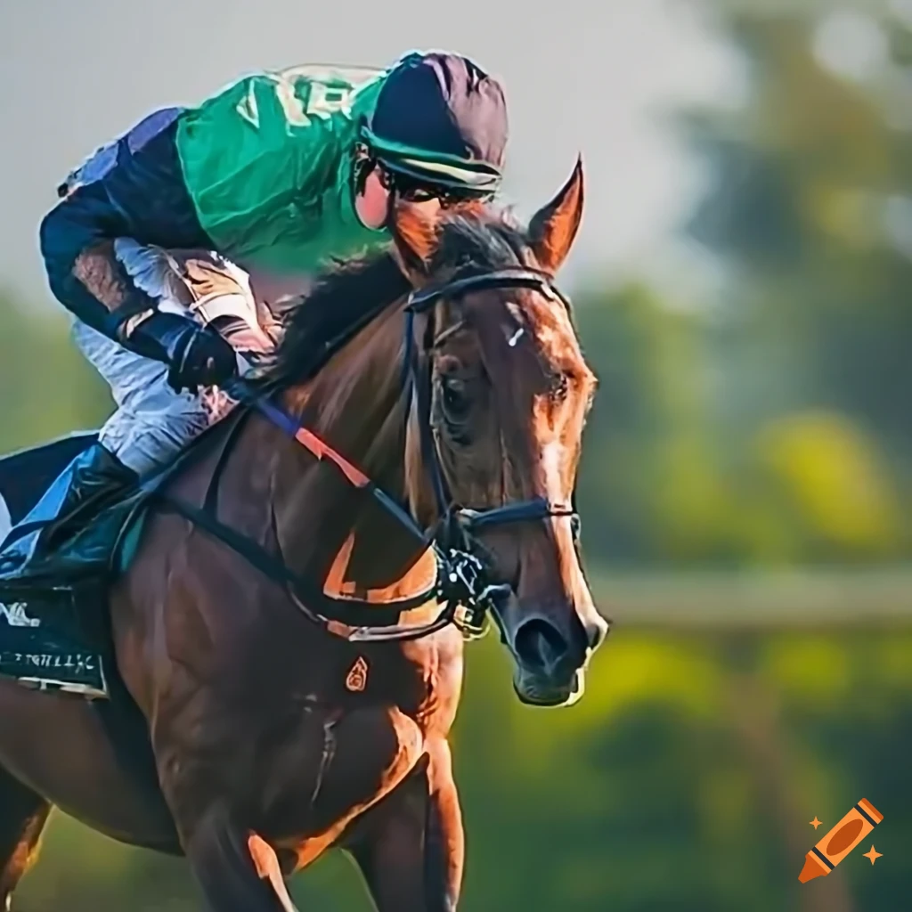 Horse racing at parislongchamp on craiyon