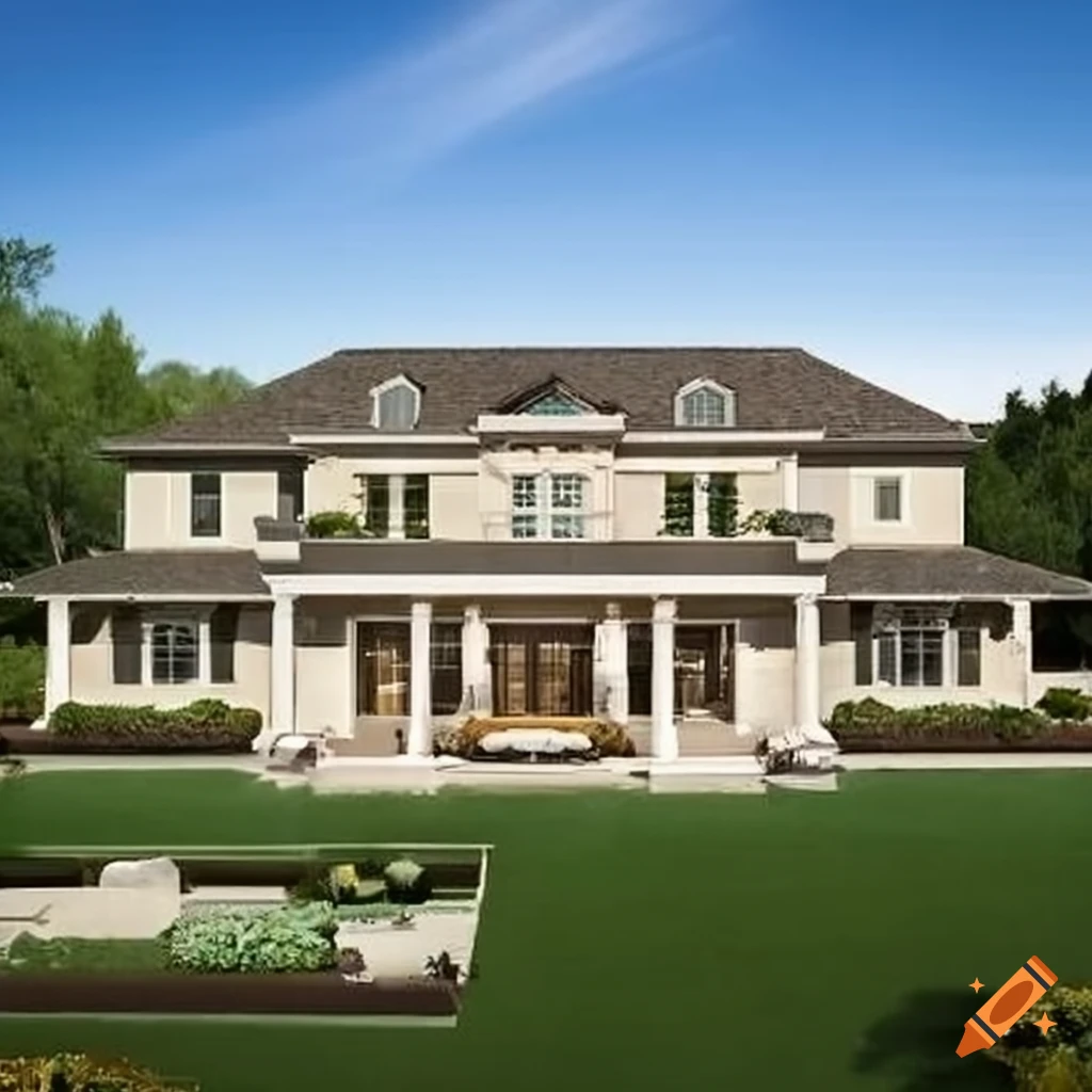 Sunny Open Floor Plan In A California Mansion On Craiyon