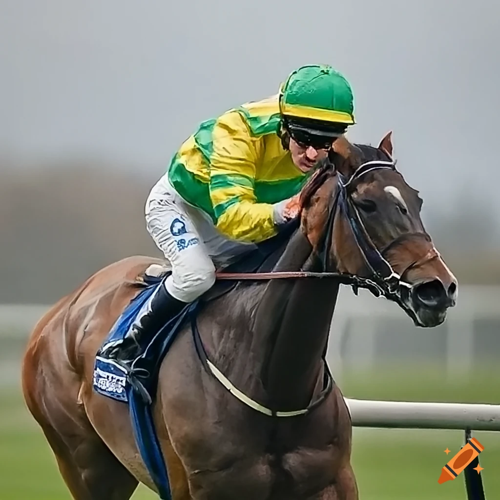 High definition image of a thrilling horse race on Craiyon